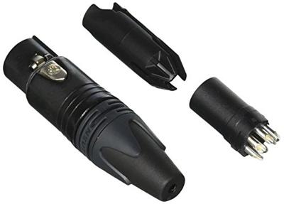 Neutrik NC5FXX-BAG 5-pins vrouwelijke kabel MT, zwarte afwerking
