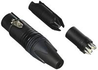 Neutrik NC5FXX-BAG 5-pins vrouwelijke kabel MT, zwarte afwerking - thumbnail