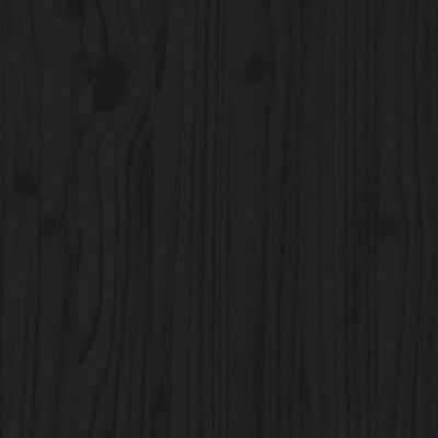 5-delige Loungeset met kussens massief hout zwart