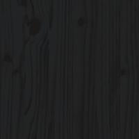 5-delige Loungeset met kussens massief hout zwart - thumbnail