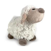 Pluche schaap 24cm met kraalogen - thumbnail
