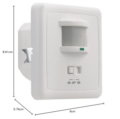 LED Inbouw Bewegingssensor PIR - 1200 Watt - IP20 - Wit LED Inbouw Bewegingssensor PIR - 1200 Watt - IP20 - Wit