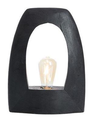 Light & Living Tafellamp 'Carini' Mangohout, 35cm, kleur Mat Zwart Light & Living Tafellamp 'Carini' Mangohout, 35cm, kleur Mat Zwart