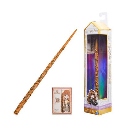 Wizarding World Harry Potter toverstaf met spreukkaart Hermelien Griffel - 30 cm