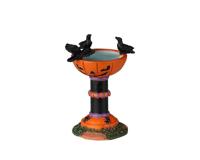 Lemax jack-o-lantern birdbath accessoire Spooky Town 2022 - thumbnail