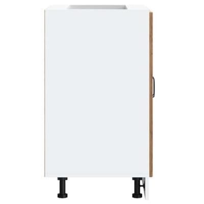 Spoelbakonderkast Lucca bewerkt hout oud houtkleurig Spoelbakonderkast Lucca bewerkt hout oud houtkleurig