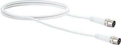 Schwaiger Antenne, Satelliet Aansluitkabel [1x F-quickstekker - 1x F-quickstekker] 1.50 m 10 dB Viervoudig afgeschermd Wit