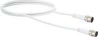 Schwaiger Antenne, Satelliet Aansluitkabel [1x F-quickstekker - 1x F-quickstekker] 1.50 m 10 dB Viervoudig afgeschermd Wit - thumbnail
