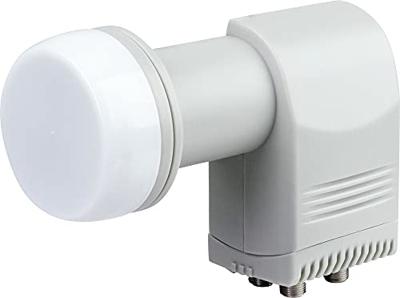 Schwaiger LNB4 Quad LNB Aantal gebruikers: 4 Feed-opname: 40 mm met switch Lichtgrijs, Wit Schwaiger LNB4 Quad LNB Aantal gebruikers: 4 Feed-opname: 40 mm met switch Lichtgrijs, Wit