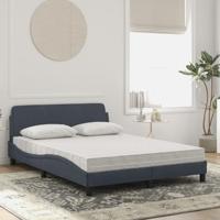 Bed met matras fluweel donkergrijs 120x200 cm - thumbnail