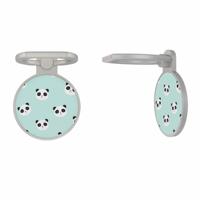 Zilveren telefoon ring houder - Panda print - thumbnail