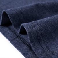 Kindershirt met lange mouwen wolvenprint 92 gemleerd donkerblauw - thumbnail