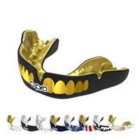 Opro 790002 Instant Custom Dentist Fit Teeth Mouthguard - Black-Gold - SR - thumbnail