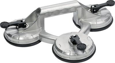 Promat/Tecwerk Zuignaphandvat | Promat/Tecwerk | | draagvermogen 120 kg hoofd-d. 118 mm | 3 koppen aluminium - 4000817219