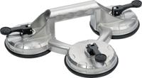 Promat/Tecwerk Zuignaphandvat | Promat/Tecwerk | | draagvermogen 120 kg hoofd-d. 118 mm | 3 koppen aluminium - 4000817219 - thumbnail
