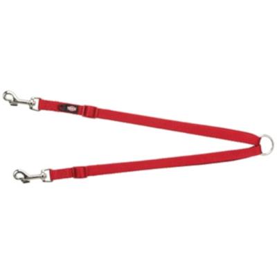 Koppeling voor 2-hondenriem Trixie New Premium Rood 40-70 cm XS S M