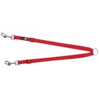 Koppeling voor 2-hondenriem Trixie New Premium Rood 40-70 cm XS S M - thumbnail