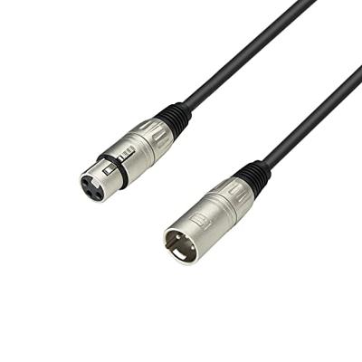 Adam Hall K3MMF0100 XLR Verbindingskabel [1x XLR-bus - 1x XLR-stekker] 1.00 m Zwart