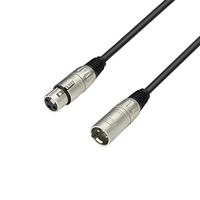 Adam Hall K3MMF0100 XLR Verbindingskabel [1x XLR-bus - 1x XLR-stekker] 1.00 m Zwart - thumbnail