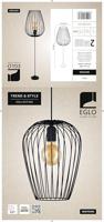 Eglo Hanglamp e27 zwart &apos;newtown&apos; - thumbnail