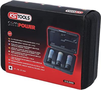 KS Tools 515.0990 Verwisselbare koppen Zeskant 3-delig