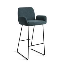 Jesper Home Barkruk 'Misaki' Slide Black, kleur Merry Mermaid (zithoogte 75cm) - thumbnail