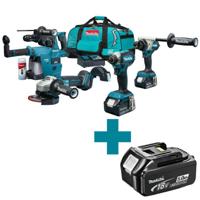 Makita DLX4155TX1 Accu Combiset 4-delig 18V 5.0Ah in Tas - thumbnail