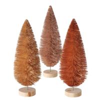 Boltze Home Beeld kerstbboom in bruin h23cm - thumbnail