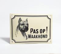 Waakhond bord American Stafford Terriër - thumbnail