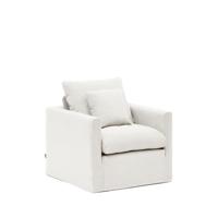 Kave Home Fauteuil 'Nora' kleur Ecru - thumbnail