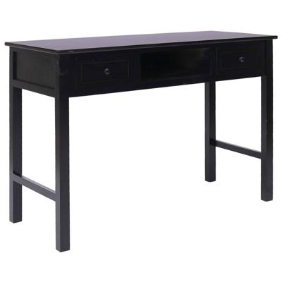 VidaXL Schrijftafel 110x45x76 cm hout zwart