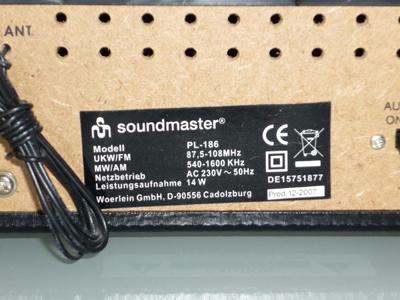 Soundmaster PL186H Retro Vintage Nostalgische platenspeler met ingebouwde luidsprekers en radio hoofdtelefoonaansluiting 3 snelheden 33/45/78 RPM stereoluidsprekers