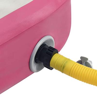 VidaXL Gymnastiekmat met pomp opblaasbaar 300x100x15 cm pvc roze - thumbnail