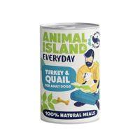 ANIMAL ISLAND Everyday Turkey and quail - natvoer voor honden - 400g - thumbnail