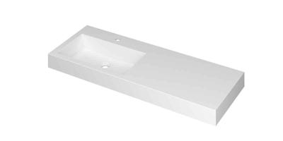 Wastafel INK Momento 1200x450x90 mm Mat wit 3421346