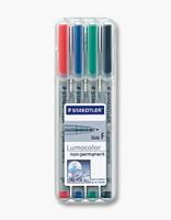 Staedtler Foliestift Lumocolor® 316 WP4 Rood, Blauw, Groen, Zwart - thumbnail