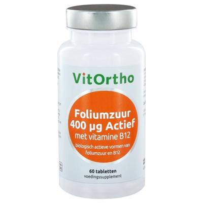 VitOrtho Foliumzuur Actief 400mcg Tabletten 60st