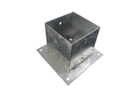 Waelbers Paalhouder op plaat 145mm, thermisch verzinkt (FV) - 1 Stuk(s) - 428363.99 - thumbnail