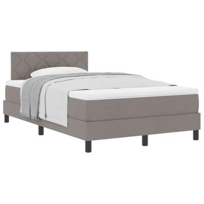 Boxspringbed met matras met matras Taupe 120 x 200 cm Stof