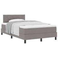 Boxspringbed met matras met matras Taupe 120 x 200 cm Stof - thumbnail