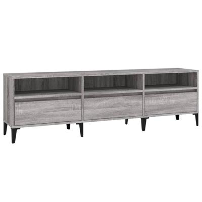 Tv-meubel 150x30x44,5 cm bewerkt hout grijs sonoma eikenkleurig