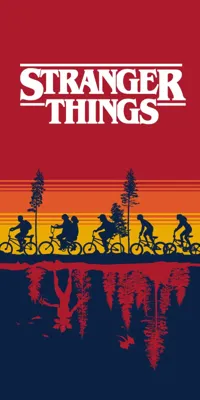 Stranger Things strandlaken - 70 x 140 cm Stranger Things strandlaken - 70 x 140 cm