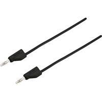VOLTCRAFT MSB-300 Meetsnoer Banaanstekker 4 mm Silicone 0.75 m Zwart 1 stuk(s) - thumbnail