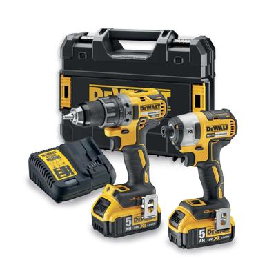 DeWALT DCK268P2T-QW schroefboormachine & slagmoersleutel Zwart, Geel