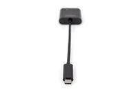 Digitus USB-C, RJ45 Adapter [1x USB-C stekker - 1x RJ45-bus, USB-C bus] DN-3027 Incl. RJ45-bus, Met laadbus, Met USB - thumbnail