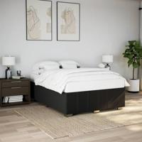 Bedframe zonder matras stof zwart 160x200 cm - thumbnail