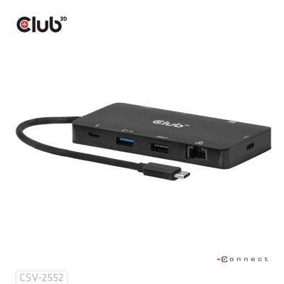 Club3D CSV-2552 9-1 USB-C® Dual HDMI™ 100W Hub