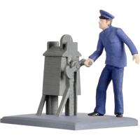 Viessmann Modelltechnik H0 Spoorwegwachter Geverfd, Staand - thumbnail