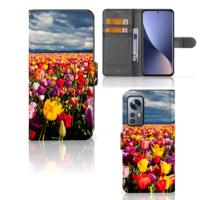 Xiaomi 12 | 12X Hoesje Tulpen - thumbnail