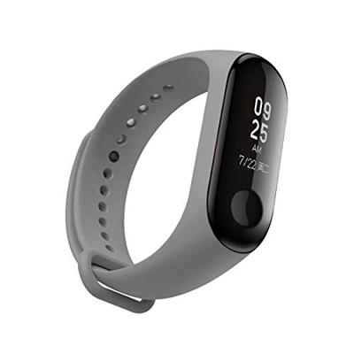 Xiaomi Mi band 3 / 4 / 5 / 6 / 7 bandje OneColor - Grijs Xiaomi Mi band 3 / 4 / 5 / 6 / 7 bandje OneColor - Grijs